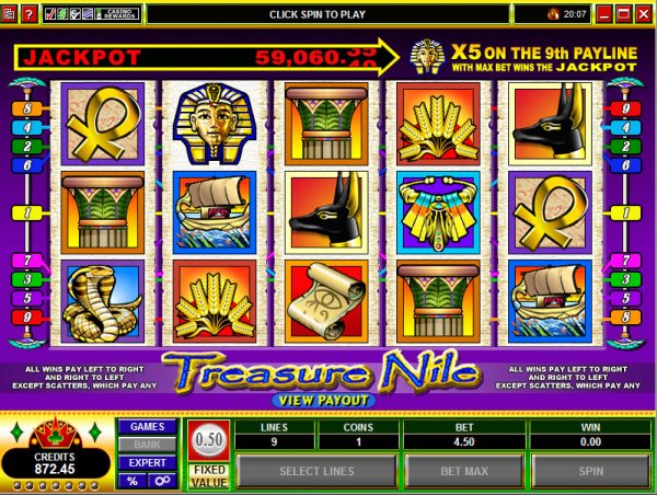 Treasure Nile Progressive Slots