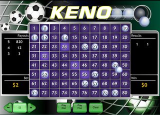 Playtech Keno Game Play