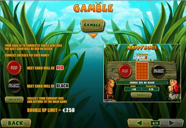 Happy Bugs Gamble Feature