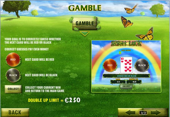 Irish Luck Gamble Feature 
