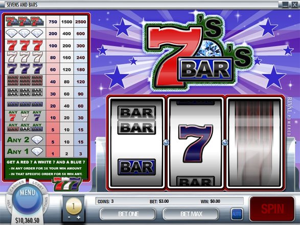 Sevens and Bars slots