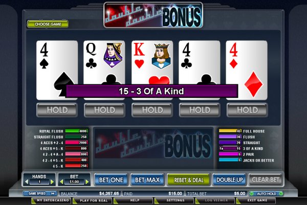 Double Double  Bonus Poker