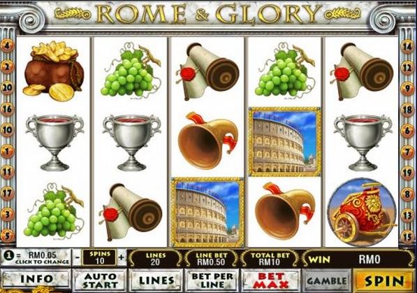 slot machine rome and glory