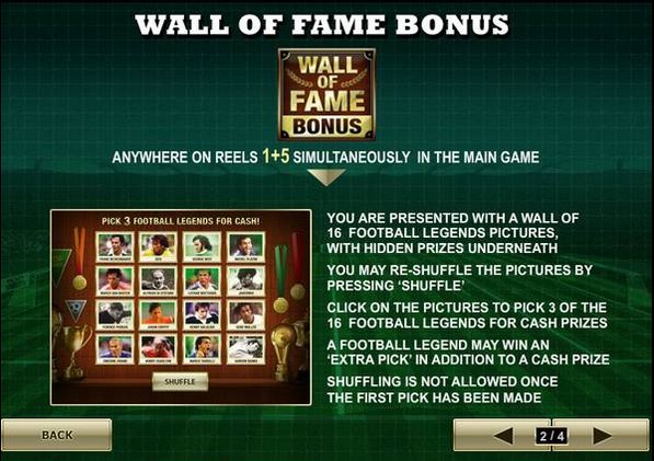 Wall of Fame Bonus 