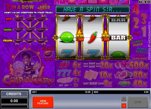 Cash -n- Curry slots picture