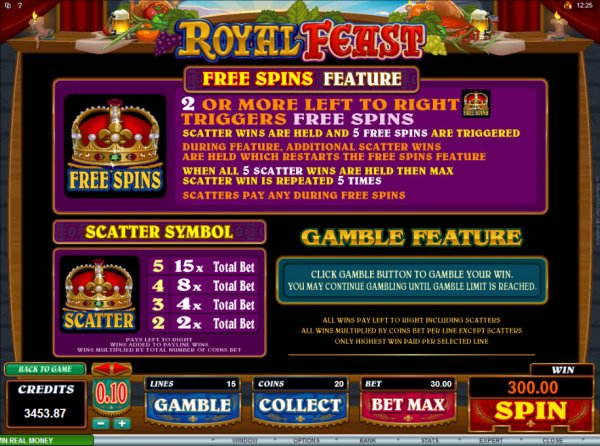 Royal Feast Features