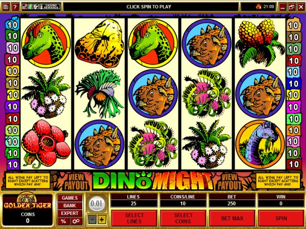 View of DinoMight Slots