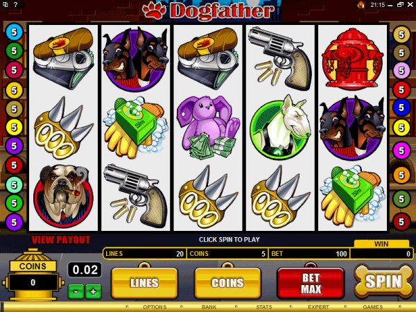 Lucky bar dogfather slot machine online microgaming tower jackpots drop