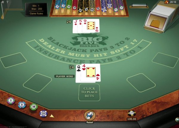 Big Five Blackjack Gold Series