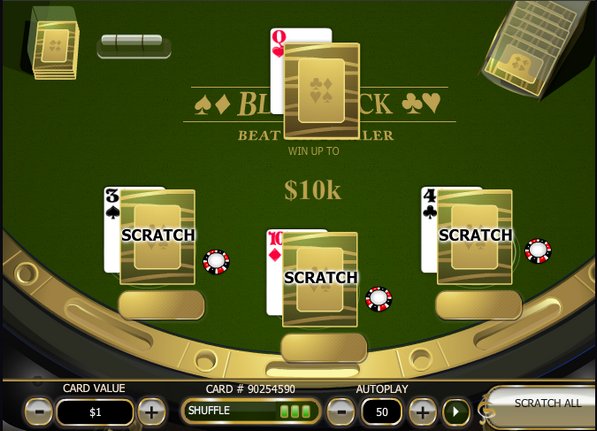 Blackjack Scratch Main Game 