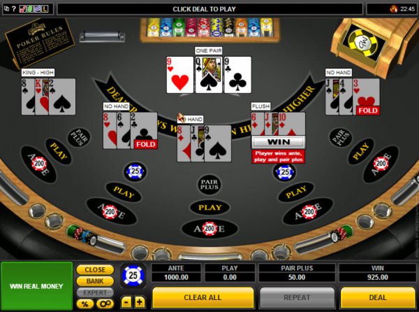 Multihand 3 Card Poker