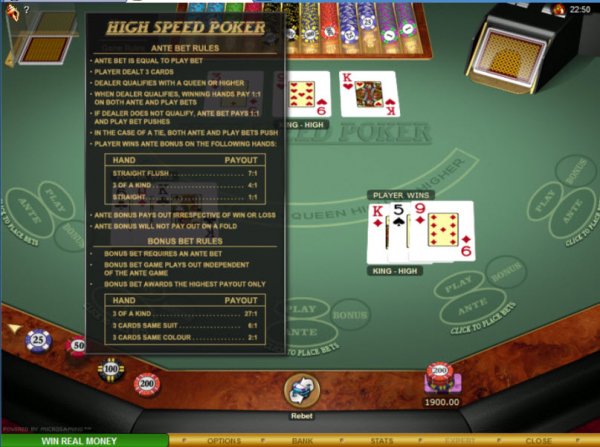 High Speed Poker (Multihand Gold)