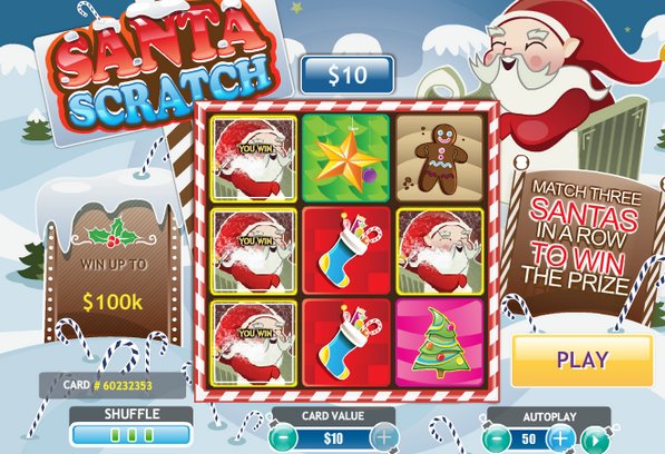 Santa Scratch Win