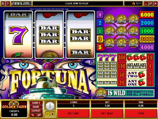 Fortuna Slots, a classic slots game