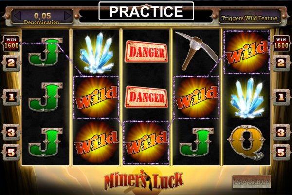 Miner's Luck wild feature