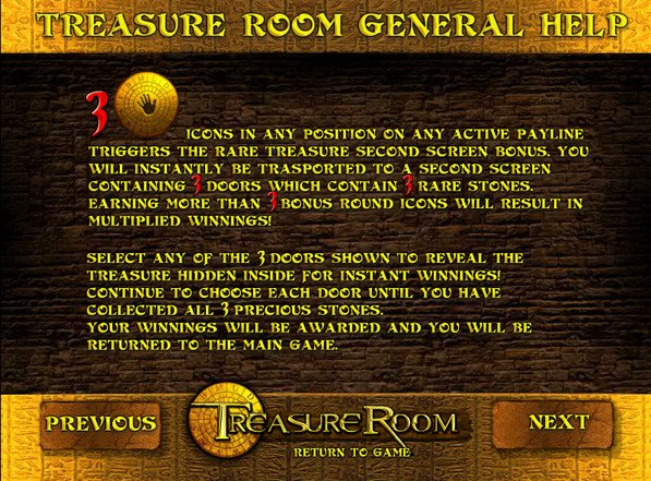 Treasure Room Bonus Features 