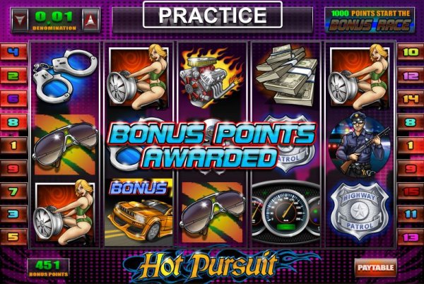 Hot Pursuit bonus points