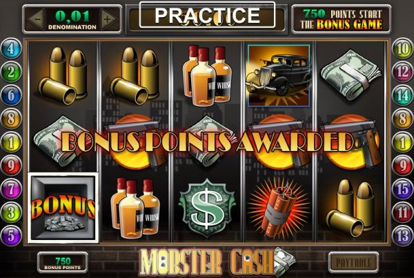 Mobster Cash bonus points