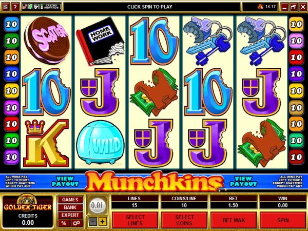 Slot reels of Munchkin Slots