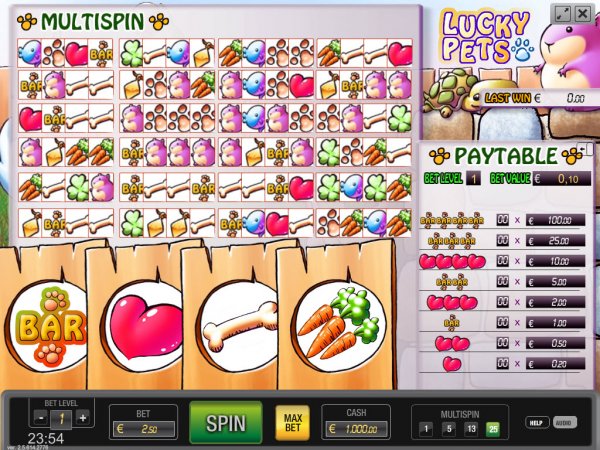 Lucky Pets Slots Multispin