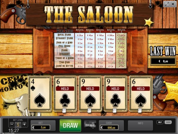 The Saloon Video Poker