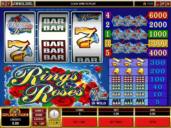 Rings and Roses slot machine