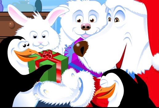 From the Santas Paws movie opener