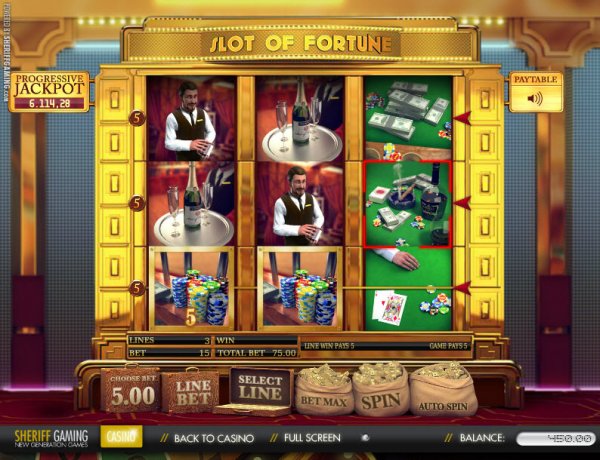 Slot of Fortune Progressive Reel Slot