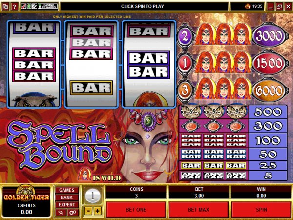 Spell Bound slots by Microgaming