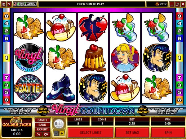 Vinyl Coundown slots preview