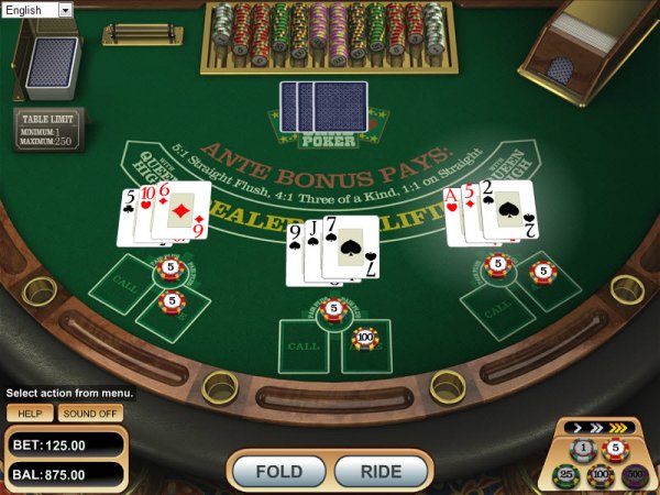 3 Card Poker Casino Odds