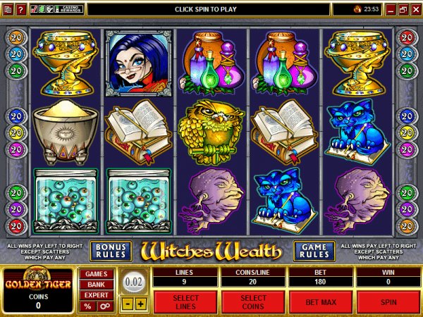 Witches Wealth slot machine preview