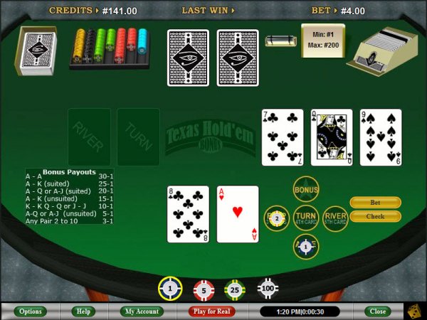 Poker holdem game