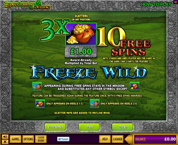 Free Spins/Freeze Wilds