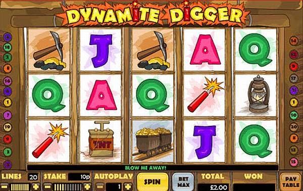 dynamite digger jackpot slot review