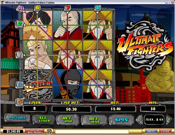 Ultimate Fighters video slot machine