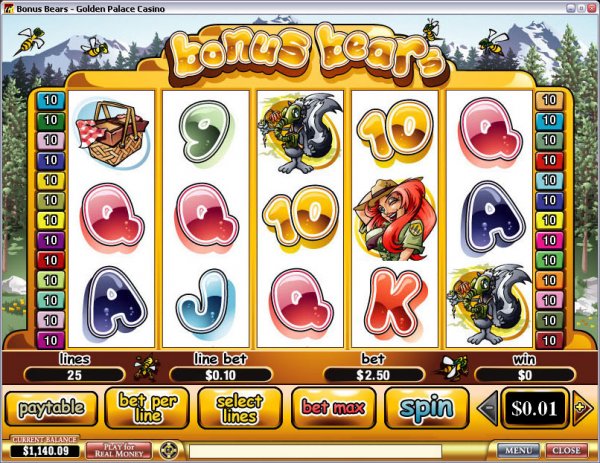 Bonus Bear video slots preview