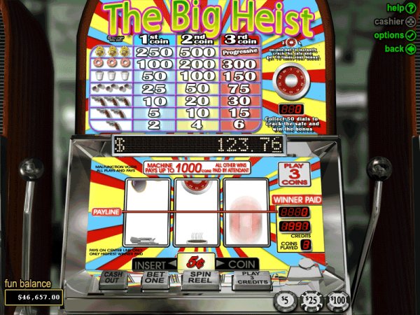 Preview of The Big Heist classic slots