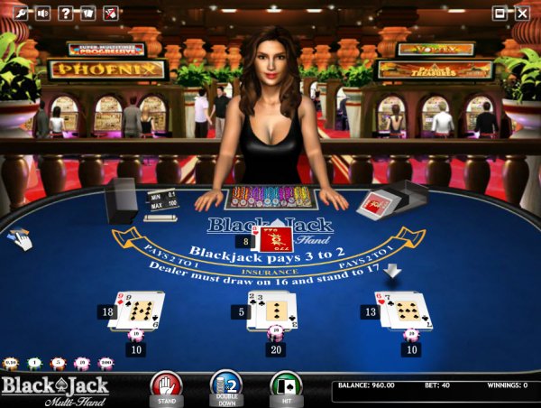 3D Multi-Hand  Blackjack 