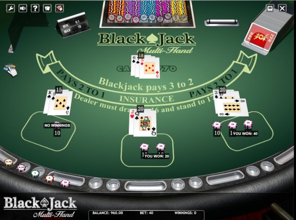 what is multi hand blackjack