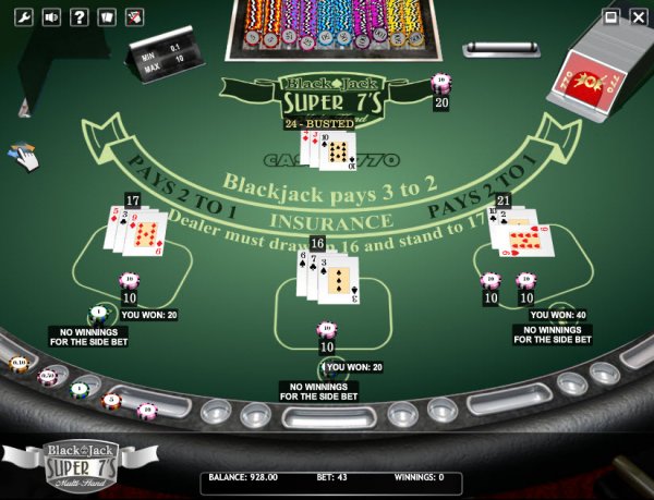 super 7 blackjack rtp