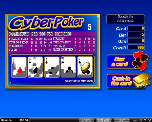 Cyber Poker Scratch