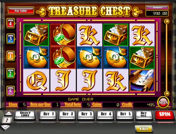 Treasure Chest Slots by iSoftBet