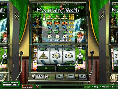 Picture of the Foutain of Youth Slot Machine by Playtech