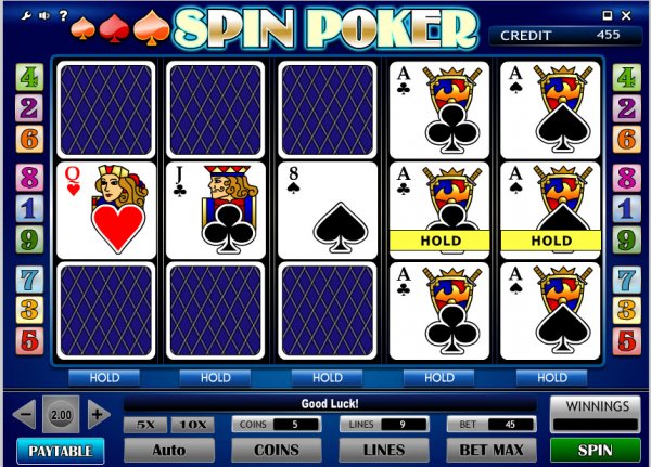 Spin Poker Hold