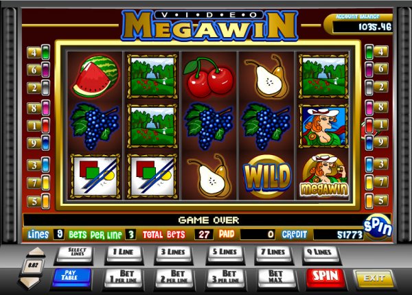 Megawin Video Slots Reels