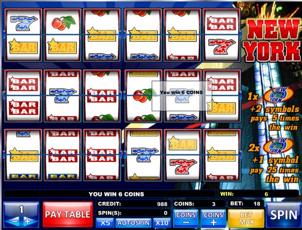 New York Slots Bet High