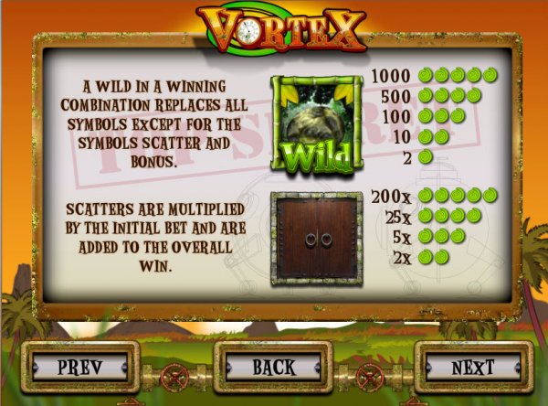 Vortex Slots Features