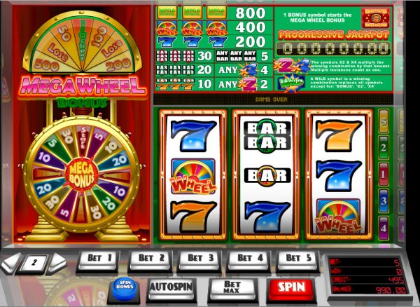 Mega Wheel Bonus Slots