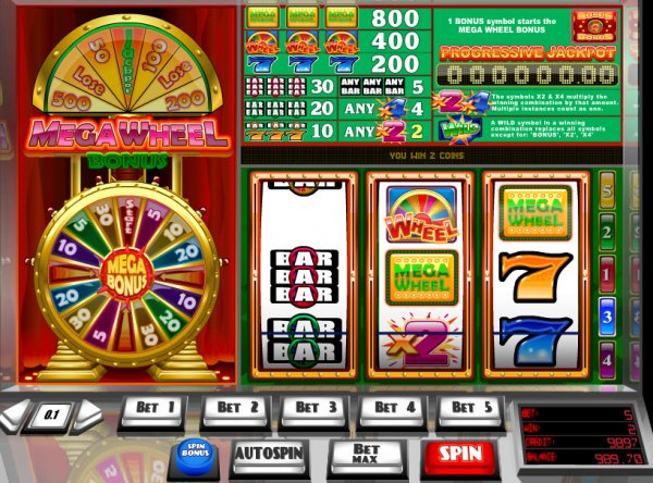 Mega Wheel Bonus Slots X2